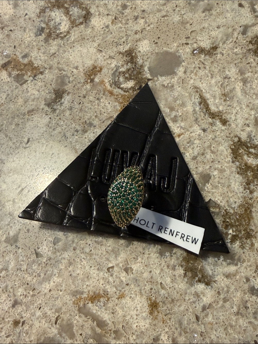 LUV AJ - Holt Renfrew - Gold and Emerald Ring